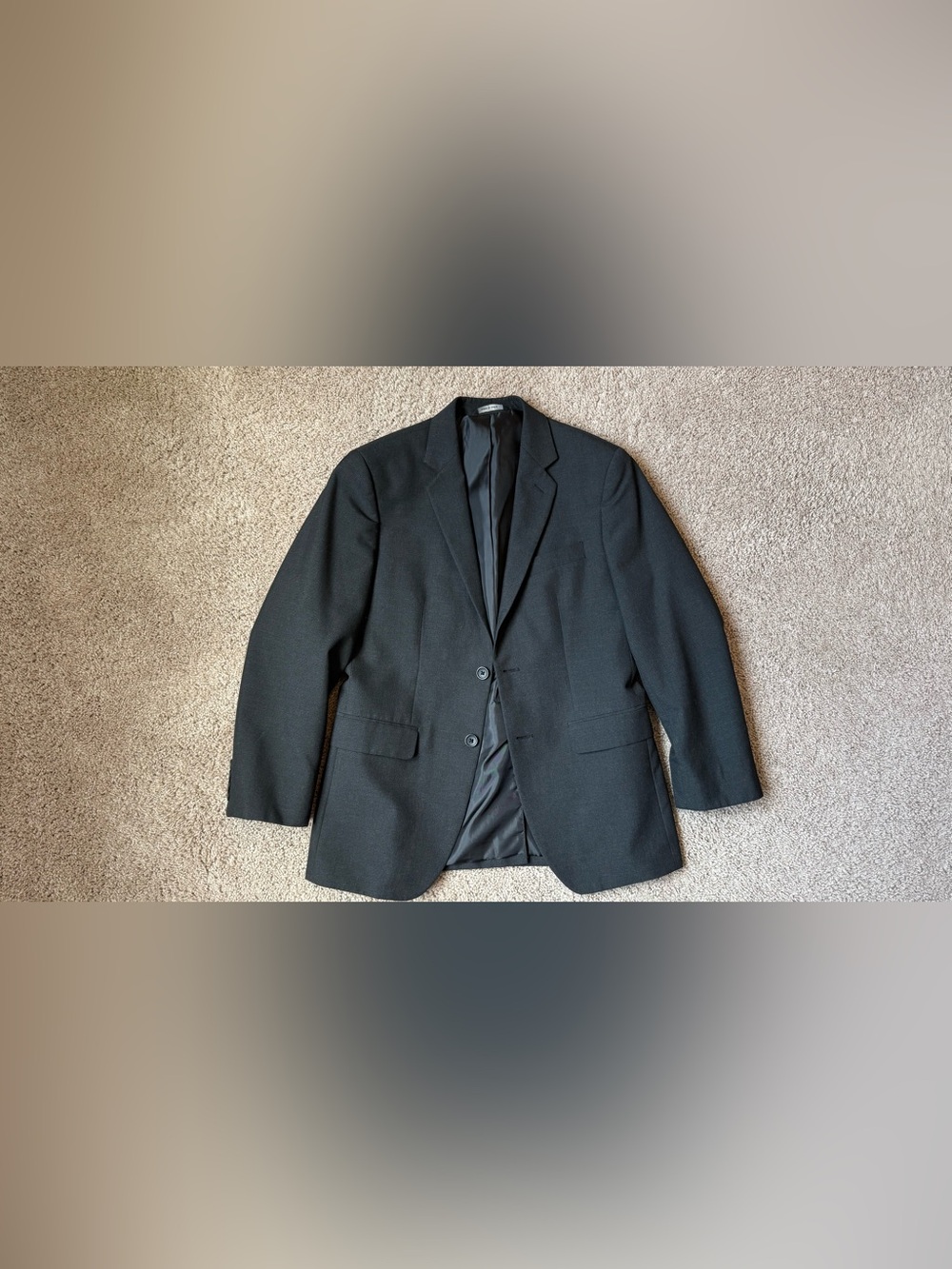 ***ITEM SOLD***Banana Republic Men's Charcoal Gray Two-Button Blazer Jacket